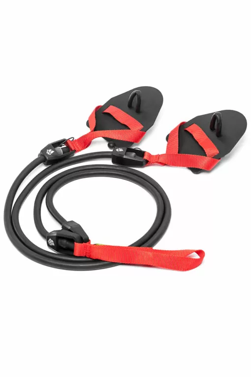 Mad Wave Dry Training mit Paddles in Rot