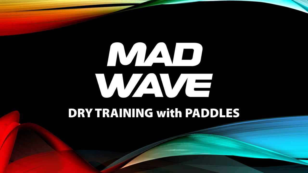 Zugseil - Trockentraining für Schwimmen - aus Latex mit Paddles By Mad Wave