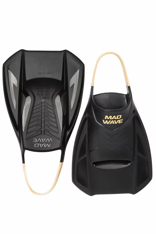 Mad Wave Open Heel Training Silikon Kurzflossen für Techniktraining und Beinkraft im Schwimmen