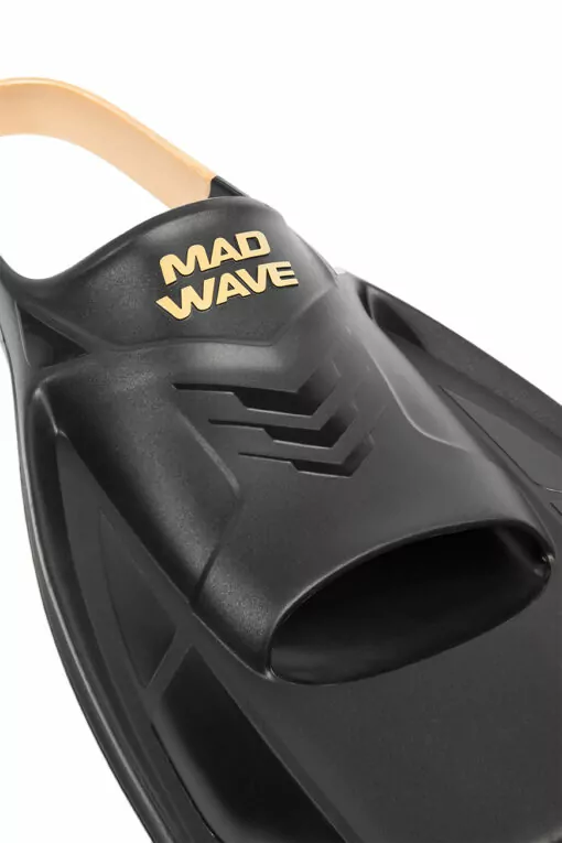 Mad Wave Open Heel Training Kurzflosse mit ergonomischem Fußteil und offenem Fersenriemen