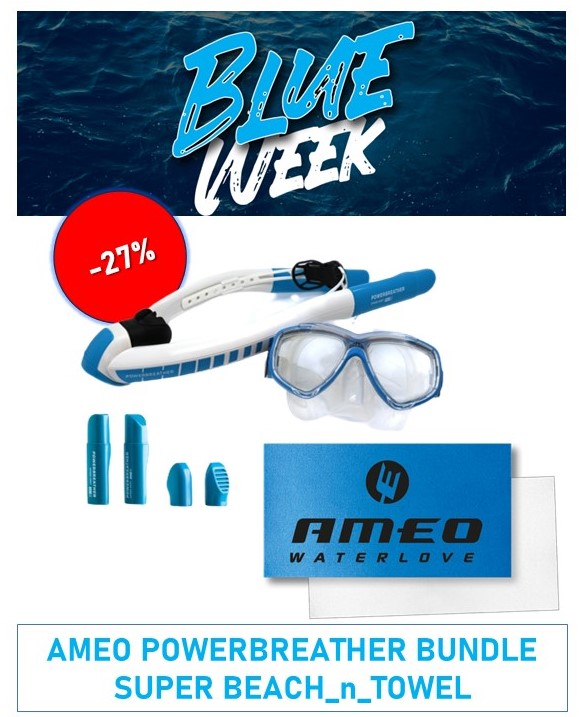 Ameo Tubo Frontal PowerBreather Wave Blanco