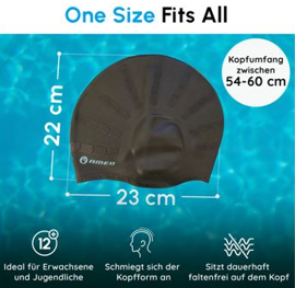 AMEO_SILICONE_swimcap_adult_EAR_PROTECTION__black_cyan__one-size-fits-all.