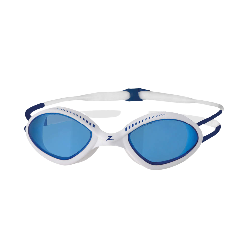 zoggs TIGER MID RACE white blue blue