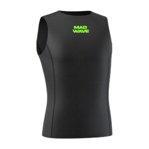 MAD WAVE NEOonSKIN TANK MAN Neopren-Baselayer-Top in schwarz Vorderansicht