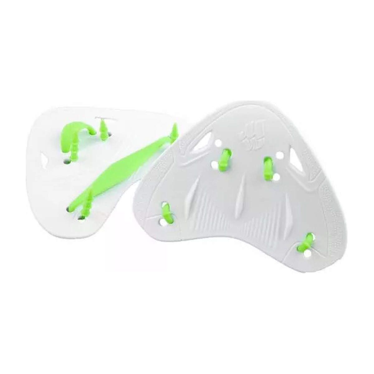 MAD WAVE PADDLES FINGER PRO in weiß/grün – Finger-Paddles für das Techniktraining