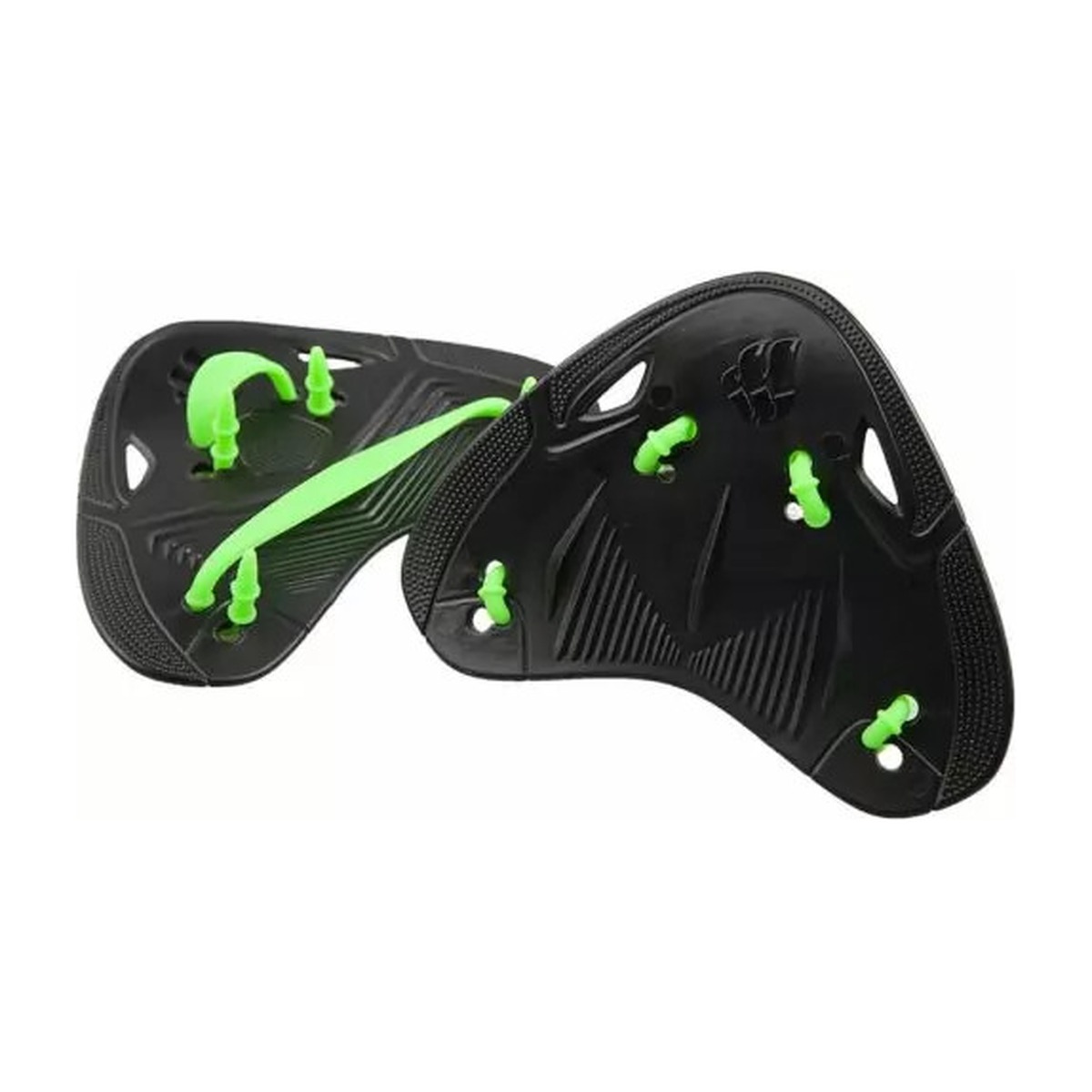 MAD WAVE PADDLES FINGER PRO in schwarz/grün – Finger-Paddles für das Techniktraining