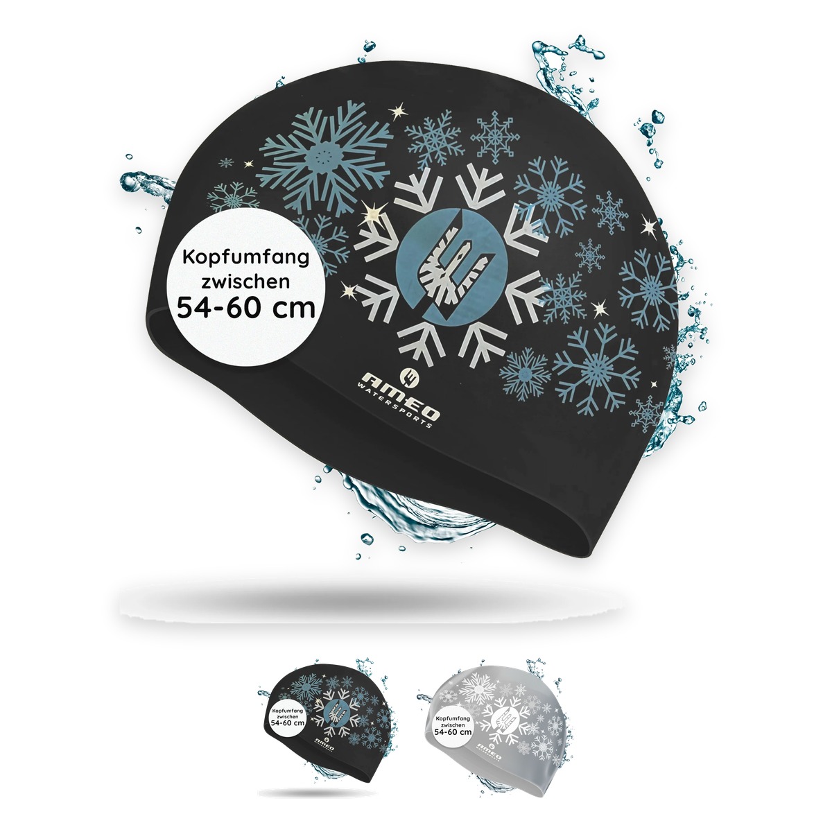 AMEO SILICONE SWIMCAP SNOWSTARS – alle Farben im Überblick