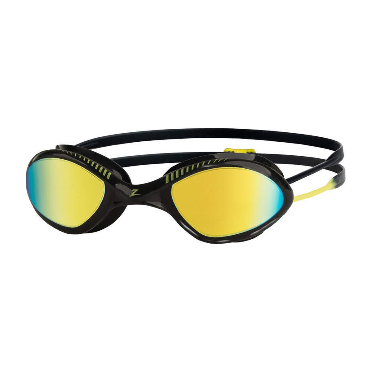 ZOGGS TIGER MID RACE TITANIUM – verspiegelte LIQUIDSKIN Schwimmbrille, Ansicht 2