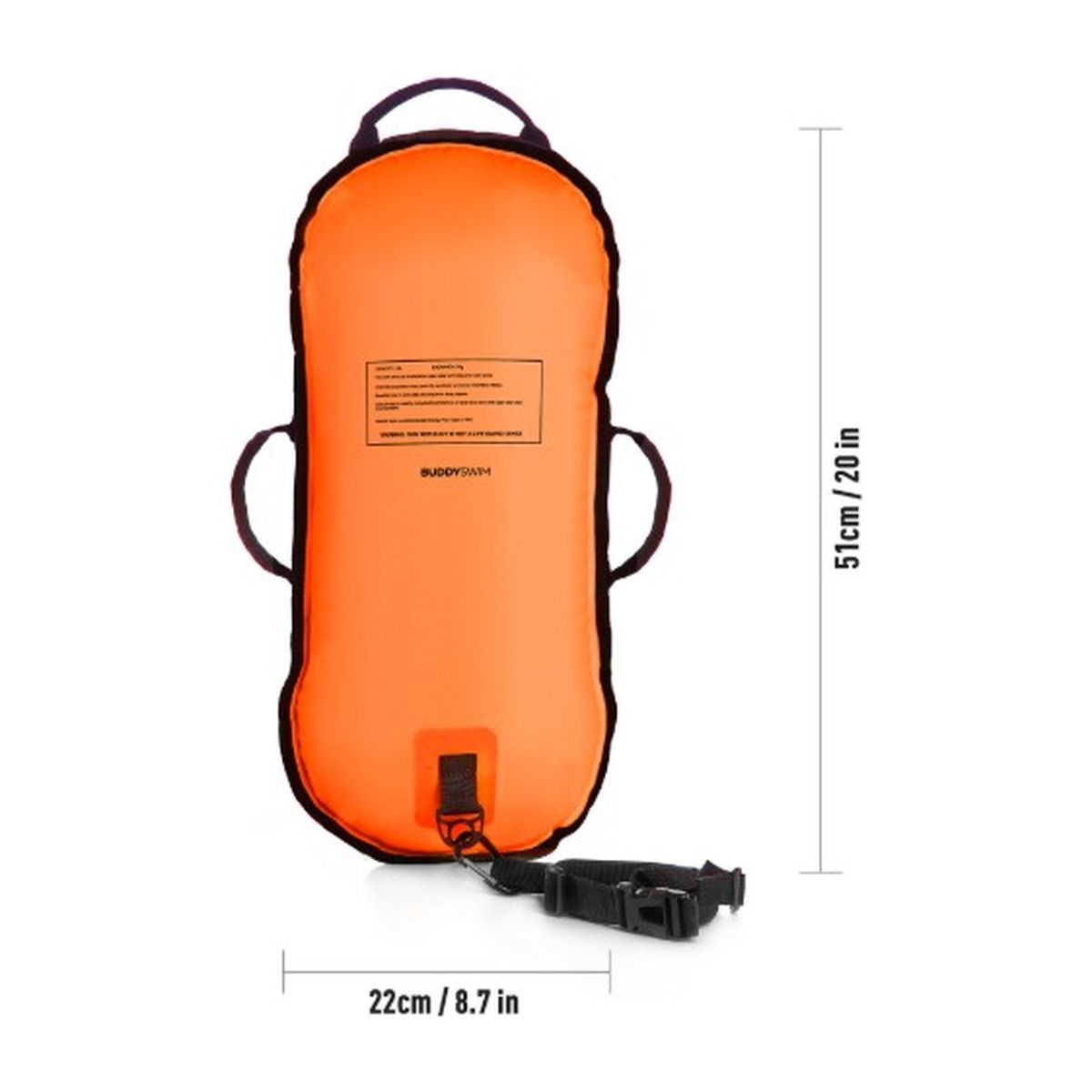 BUDDYSWIM SAFETY BUOY ULTRALIGHT Maße